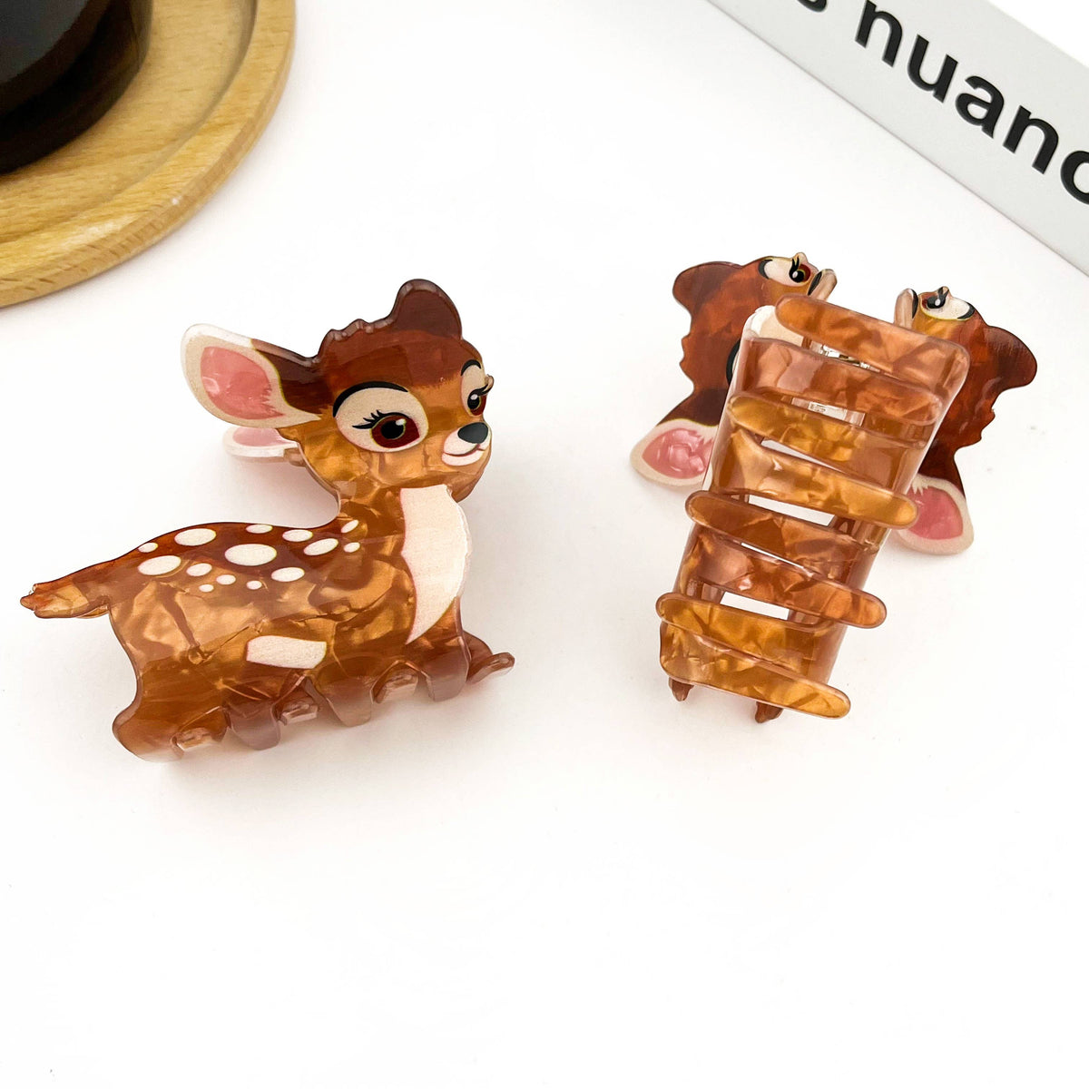 Cute Reindeer Hair Claw Clip, Christmas Deer Hair Clip