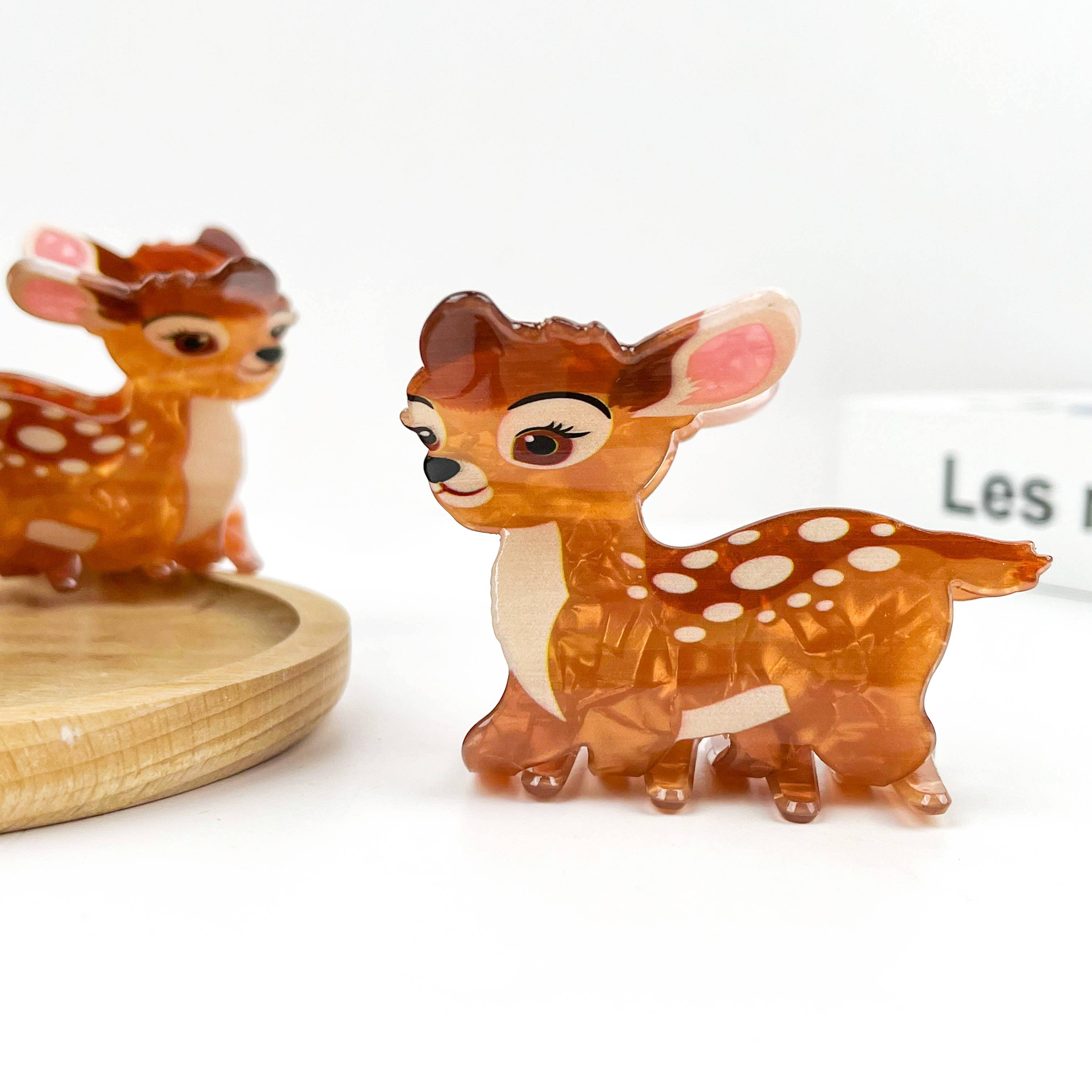 Cute Reindeer Hair Claw Clip, Christmas Deer Hair Clip