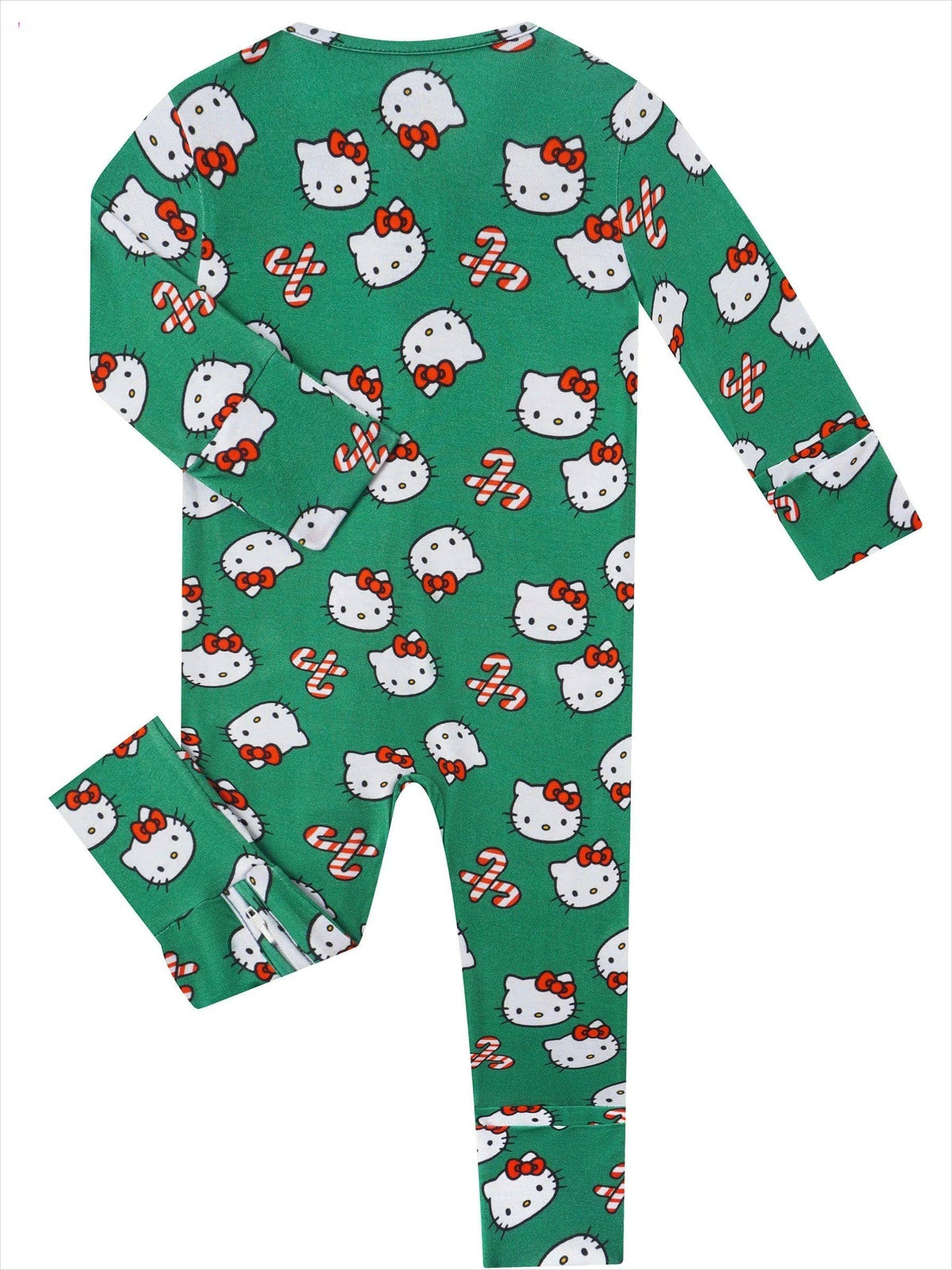 Posh TOT Sanrio Hello Kitty Candy Canes Bamboo Baby Convertible Zippy Romper