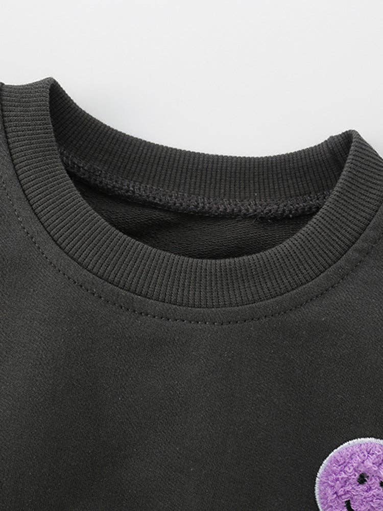 Trendy Cartoon Crewneck Sweatshirt for Boys