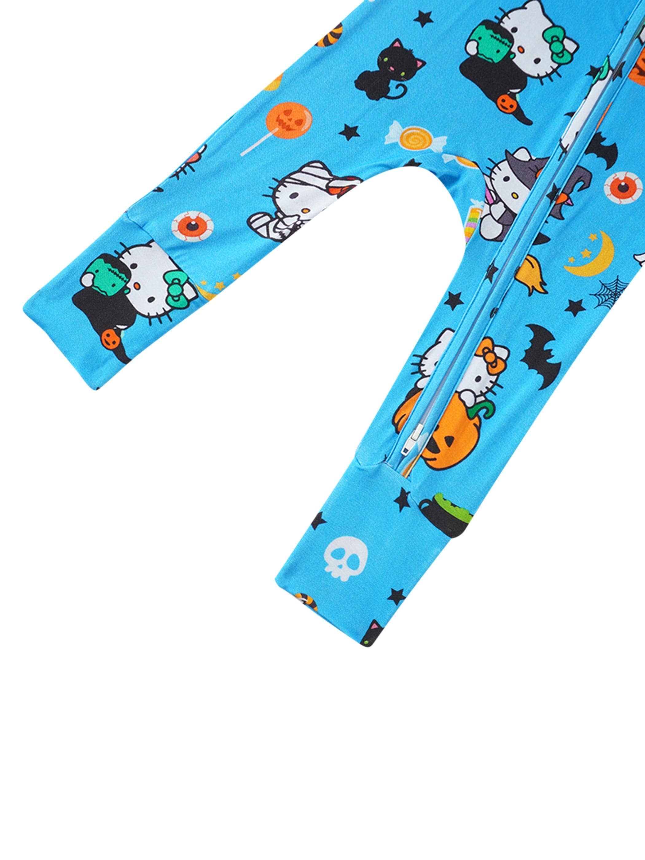 Posh TOT Sanrio Hello Kitty Ghosts Bamboo Baby Convertible Zippy Romper