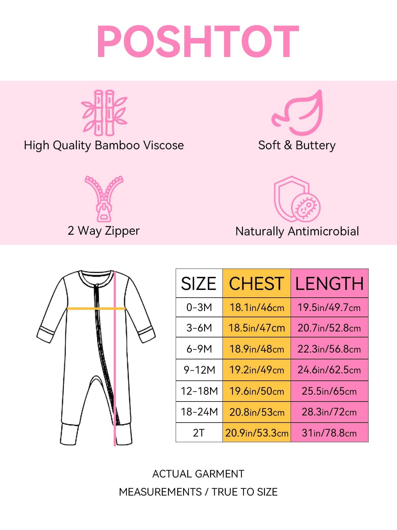 Posh TOT Sanrio Hello Kitty Ghosts Bamboo Baby Convertible Zippy Romper