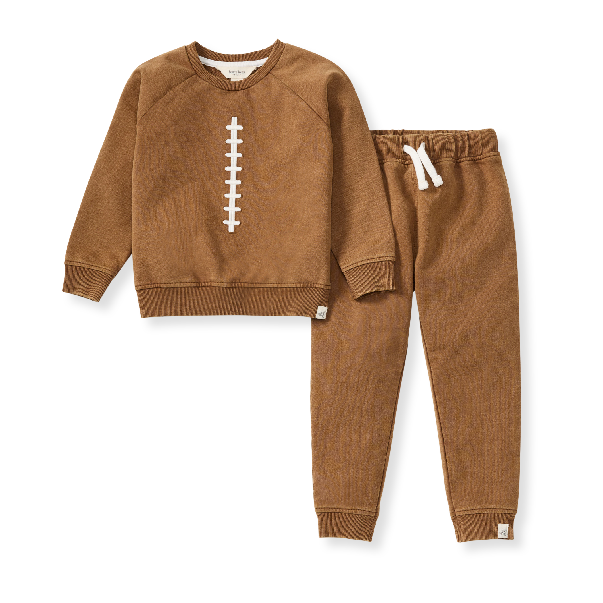 Vintage Wash Football Sweatshirt Set