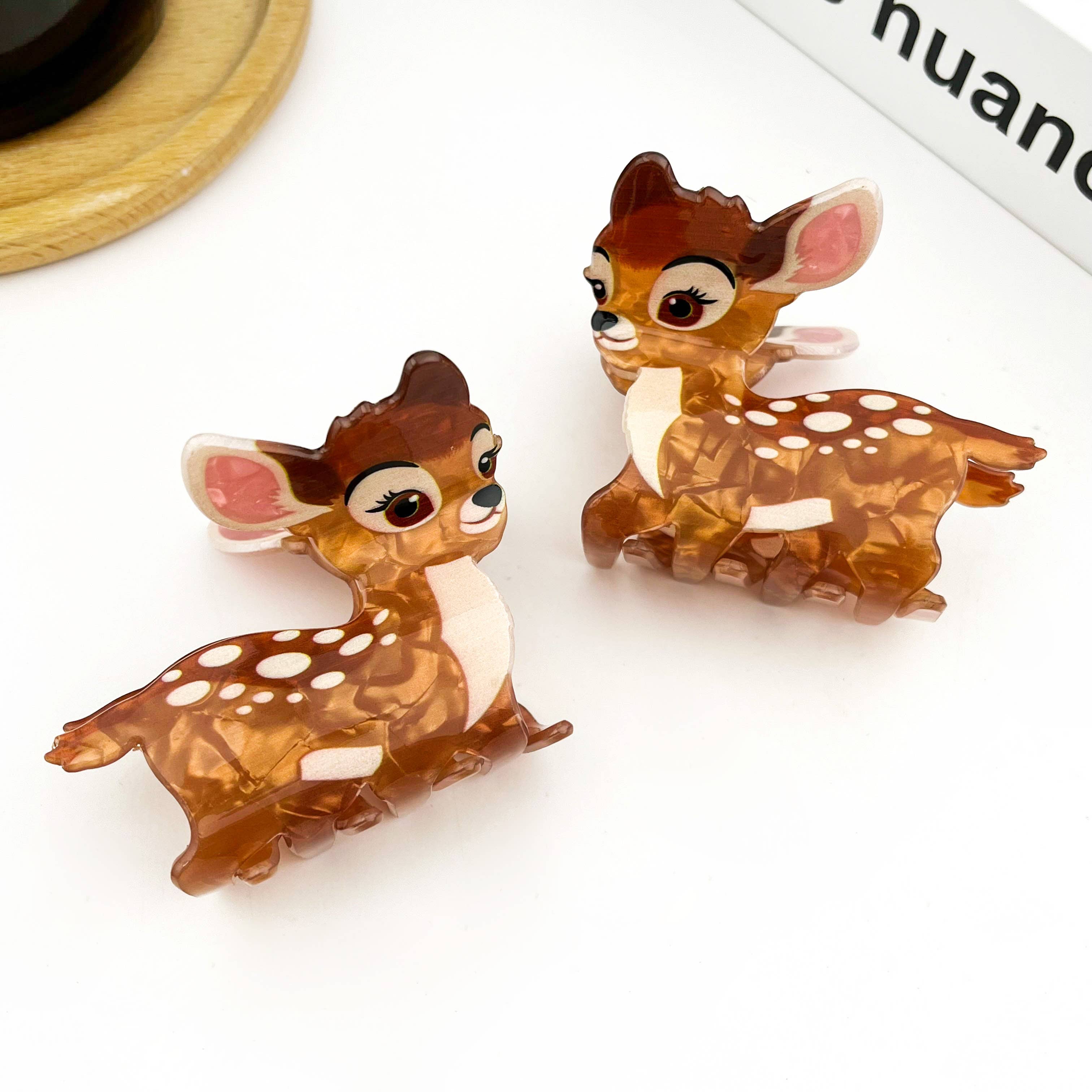Cute Reindeer Hair Claw Clip, Christmas Deer Hair Clip