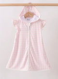 Pink Plaid UPF Swim Cover Up