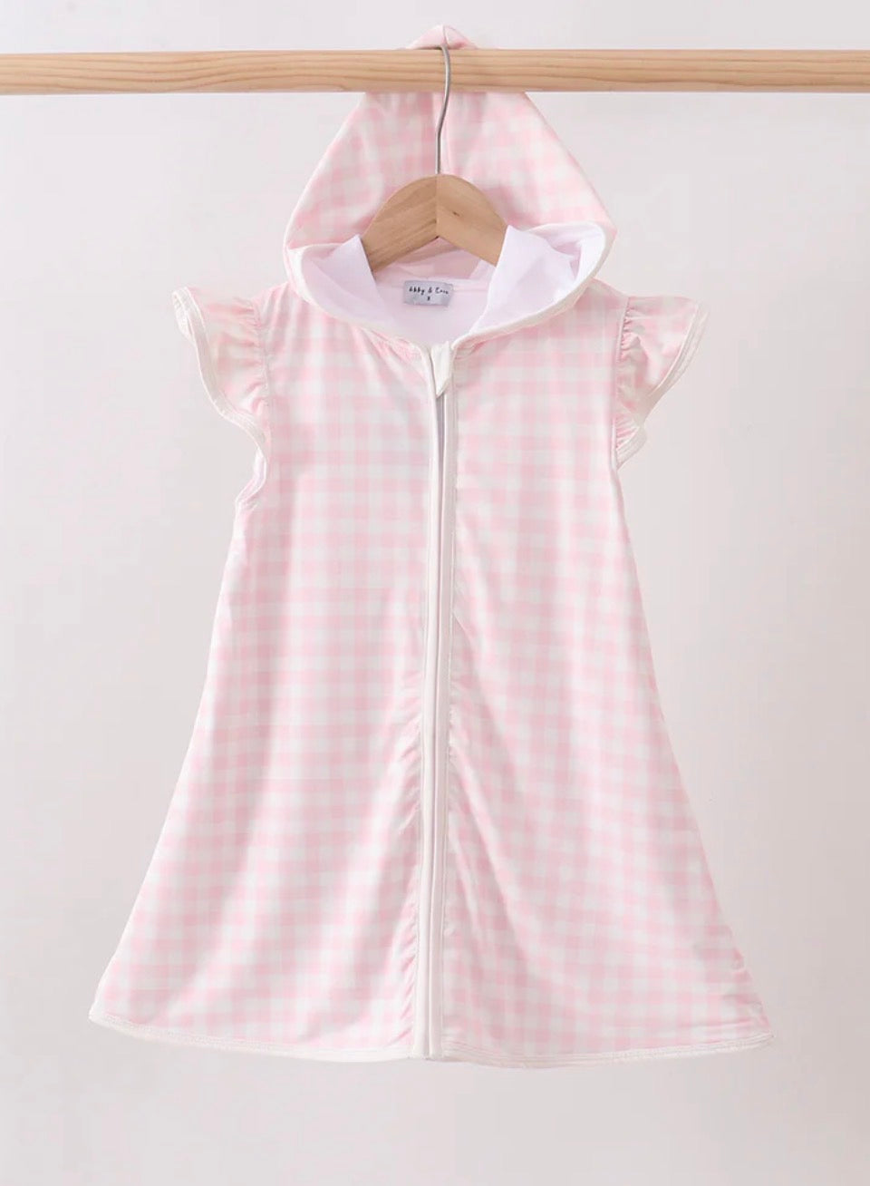 Pink Plaid UPF Swim Cover Up