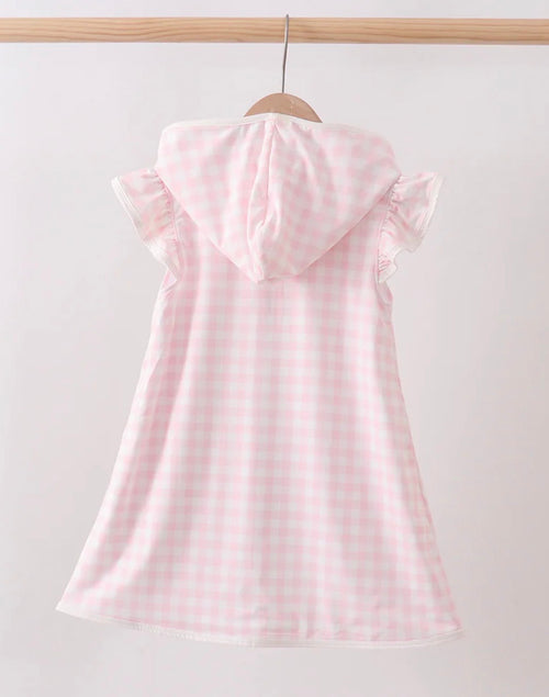 Pink Plaid UPF Swim Cover Up