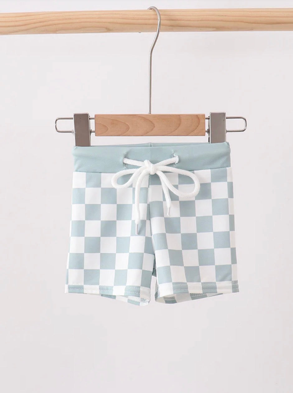 Sage Checker UPF Swim Trunks
