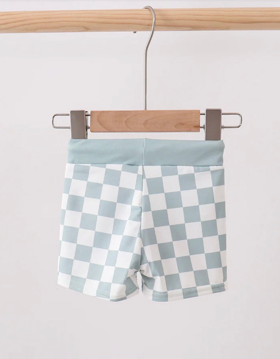 Sage Checker UPF Swim Trunks