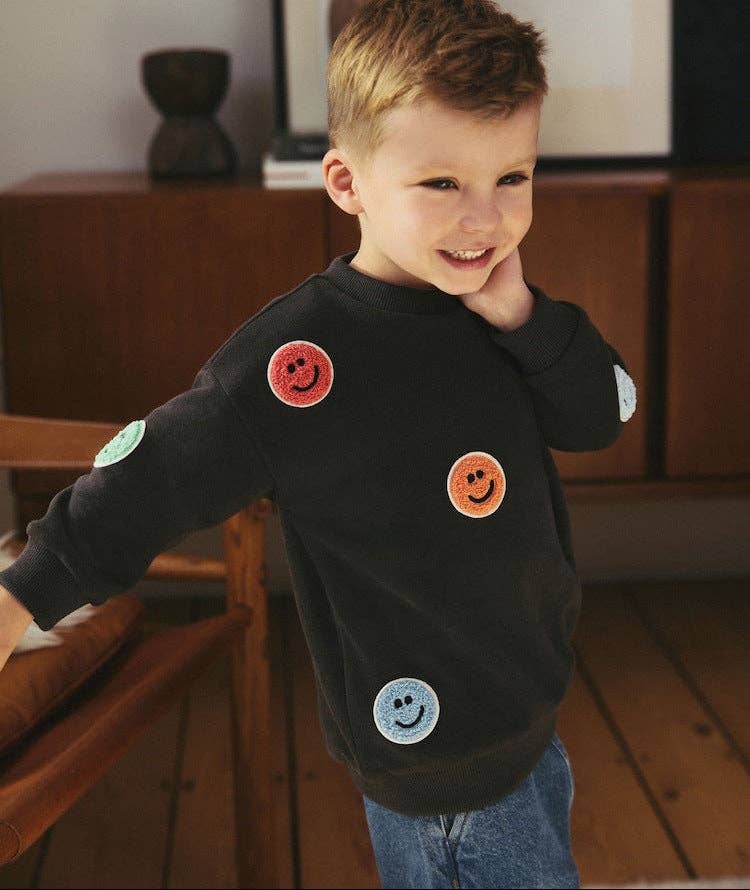 Trendy Cartoon Crewneck Sweatshirt for Boys
