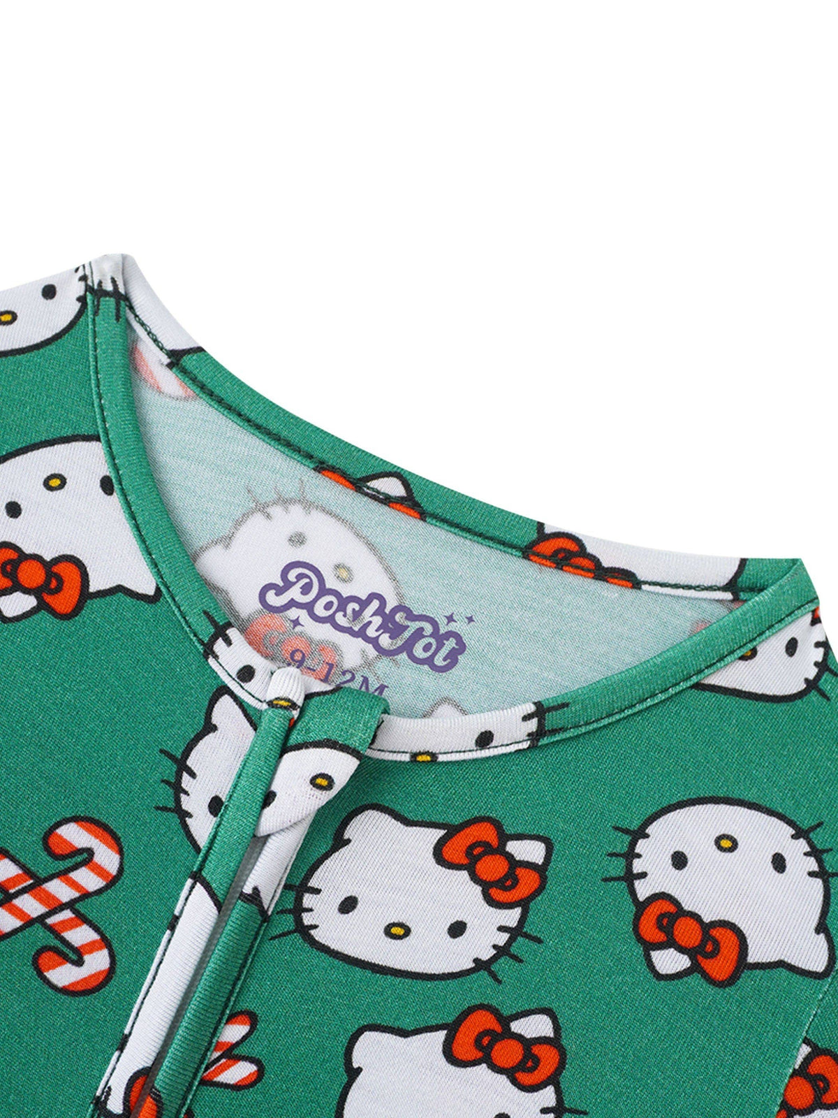 Posh TOT Sanrio Hello Kitty Candy Canes Bamboo Baby Convertible Zippy Romper