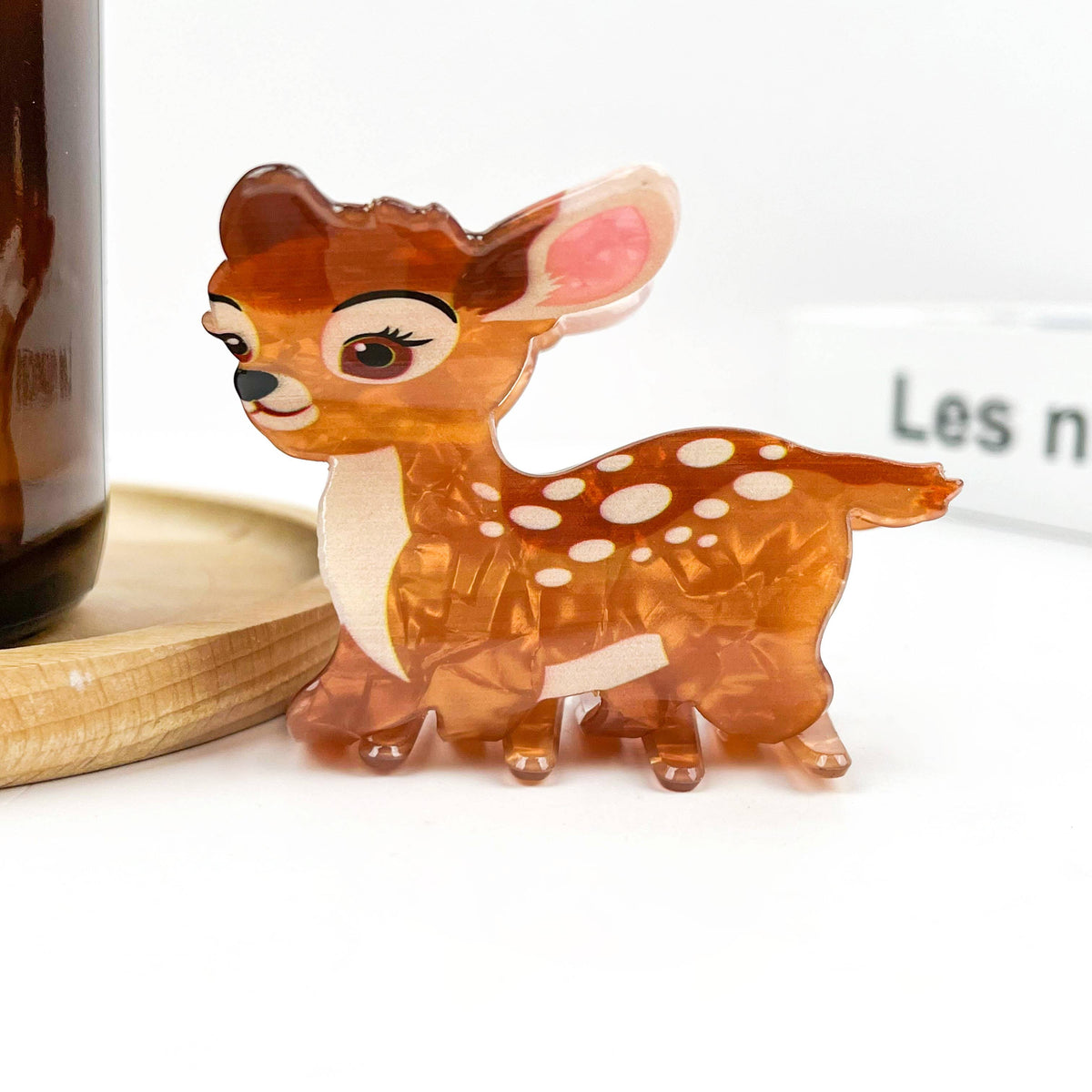 Cute Reindeer Hair Claw Clip, Christmas Deer Hair Clip