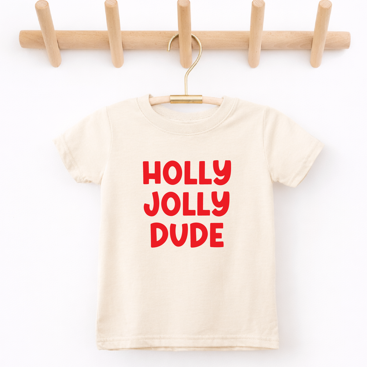 Holly Jolly Dude Boys Christmas Shirt